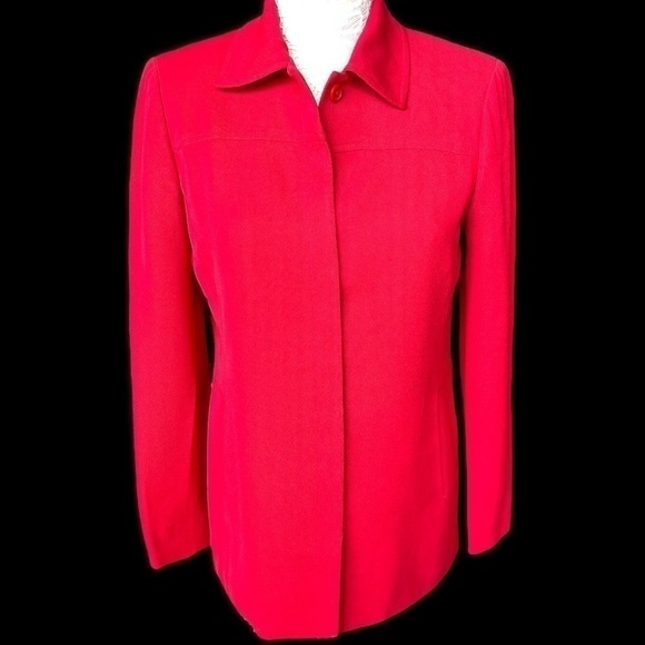 LIZ Claiborne SZ 6 Deep red jacket - Picture 1 of 9